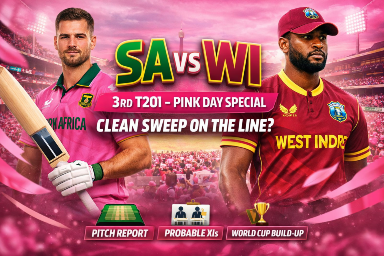 SA vs WI 3rd T20I Preview: Pink Day Special as South Africa Target Clean Sweep