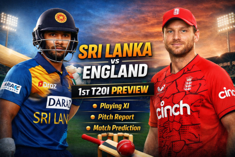 SL vs ENG 1st T20I Prediction: Playing XI, Pitch Analysis & Key Players